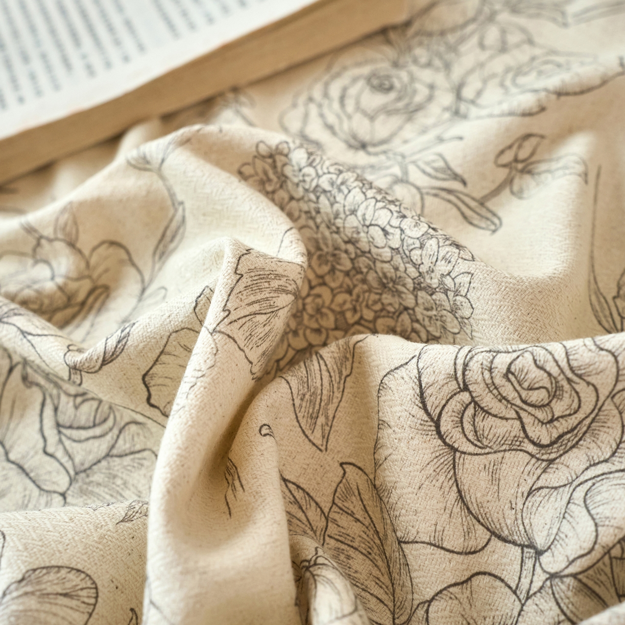 91家纺网 家纺一手货源 找家纺 春皖家纺 2026春夏新款棉麻老粗布系列床单空调软席凉席席子 墨香