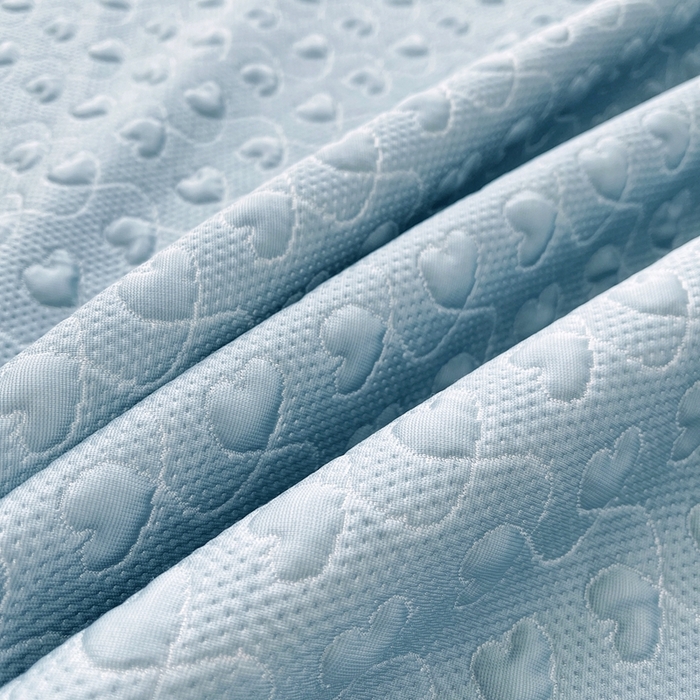 91家纺网 家纺一手货源 找家纺 怡源梦 2026新款高分子凉感床裙款凉席席子凉席-心动 心动-兰色