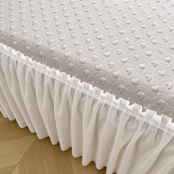 91家纺网 家纺一手货源 找家纺 怡源梦 2026新款高分子凉感床裙款凉席席子凉席-心动 心动-香槟金