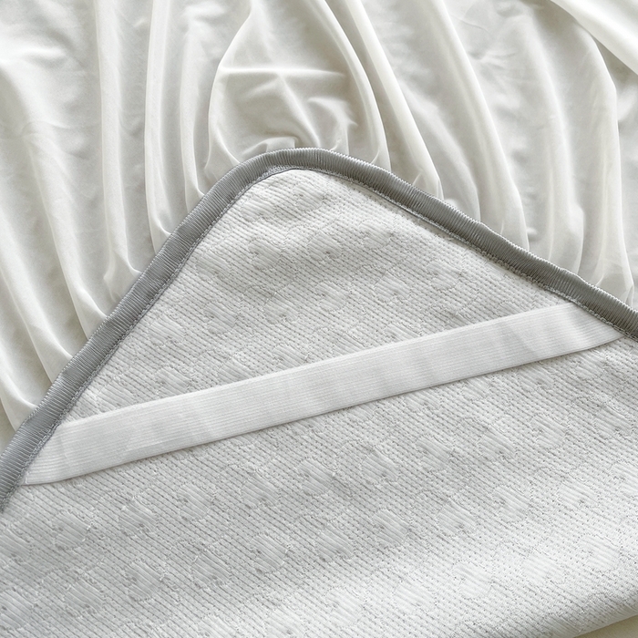 91家纺网 家纺一手货源 找家纺 怡源梦 2026新款高分子凉感床裙款凉席席子凉席-心动 心动-香槟金