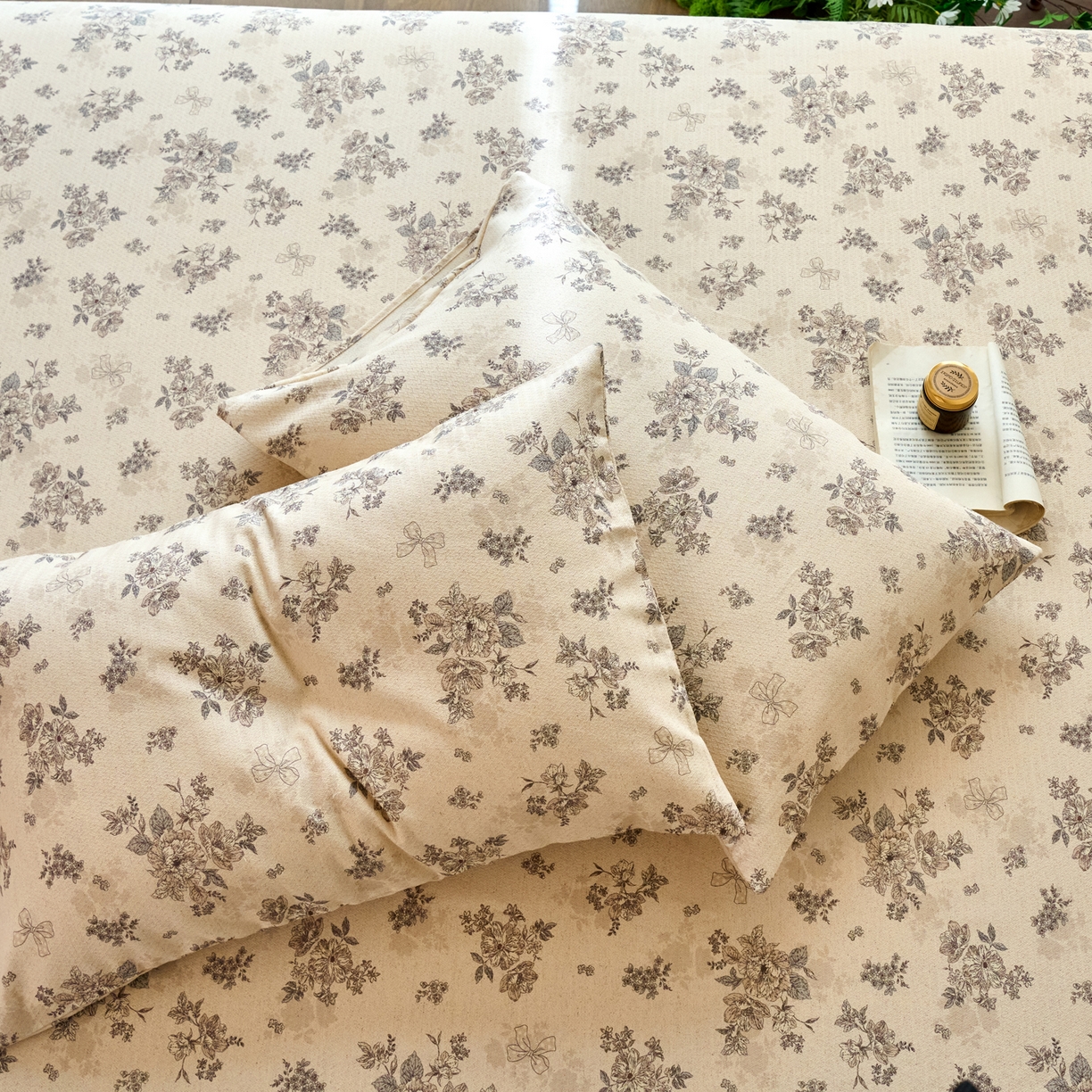 91家纺网 家纺一手货源 找家纺 春皖家纺 2026春夏新款棉麻老粗布系列单枕套 枕套单件 柔结