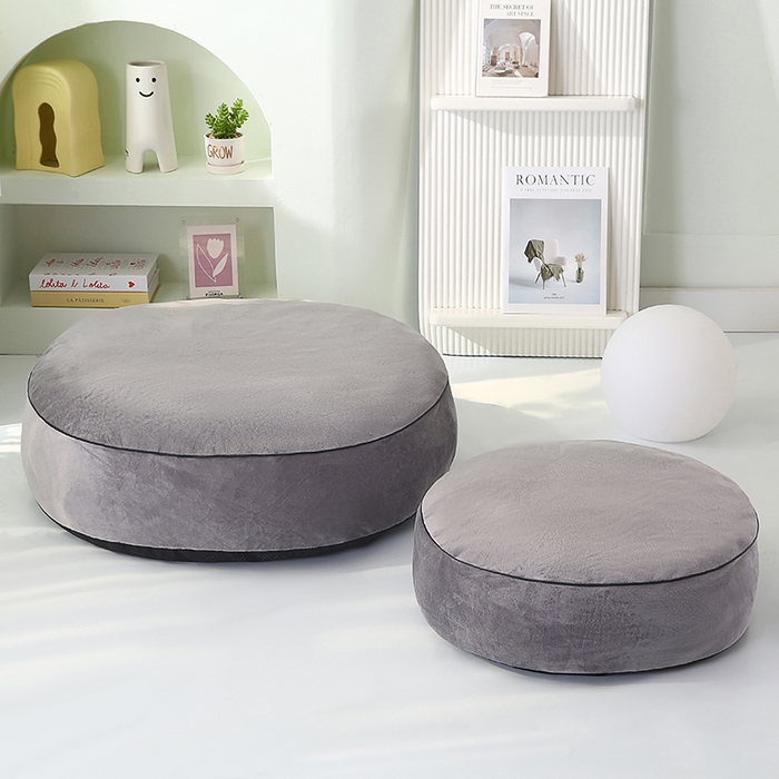 91家纺网 家纺一手货源 找家纺 永光家居 2026新款圆墩墩宠物窝可拆卸猫窝狗窝四季通用猫咪用品狗狗用品 灰色 50x50x15cm