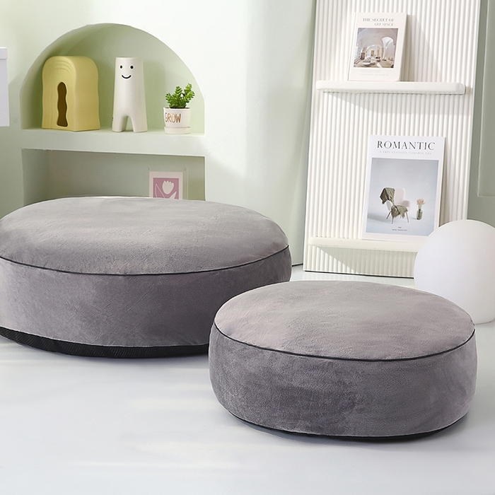 91家纺网 家纺一手货源 找家纺 永光家居 2026新款圆墩墩宠物窝可拆卸猫窝狗窝四季通用猫咪用品狗狗用品 灰色 50x50x15cm