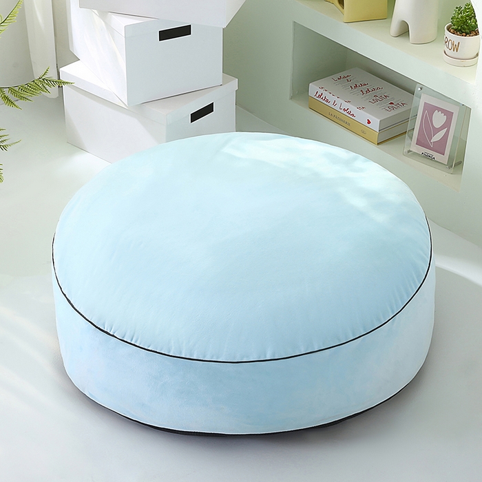 91家纺网 家纺一手货源 找家纺 永光家居 2026新款圆墩墩宠物窝可拆卸猫窝狗窝四季通用猫咪用品狗狗用品 蓝色 75x75x15cm