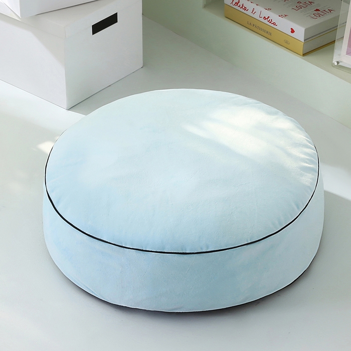 91家纺网 家纺一手货源 找家纺 永光家居 2026新款圆墩墩宠物窝可拆卸猫窝狗窝四季通用猫咪用品狗狗用品 蓝色 75x75x15cm