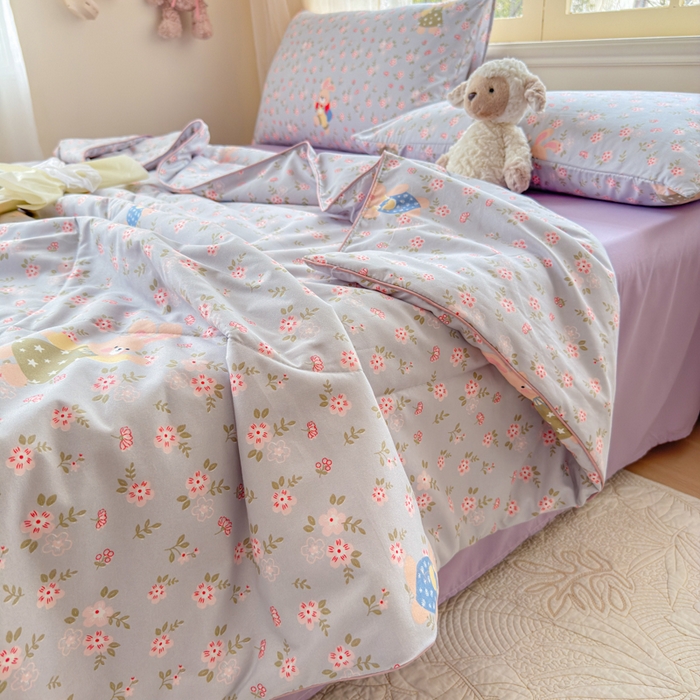 91家纺网 家纺一手货源 找家纺 （总）梦舒阳家纺 2026新款仿棉夏凉被古法水洗棉夏被空调被跑量款