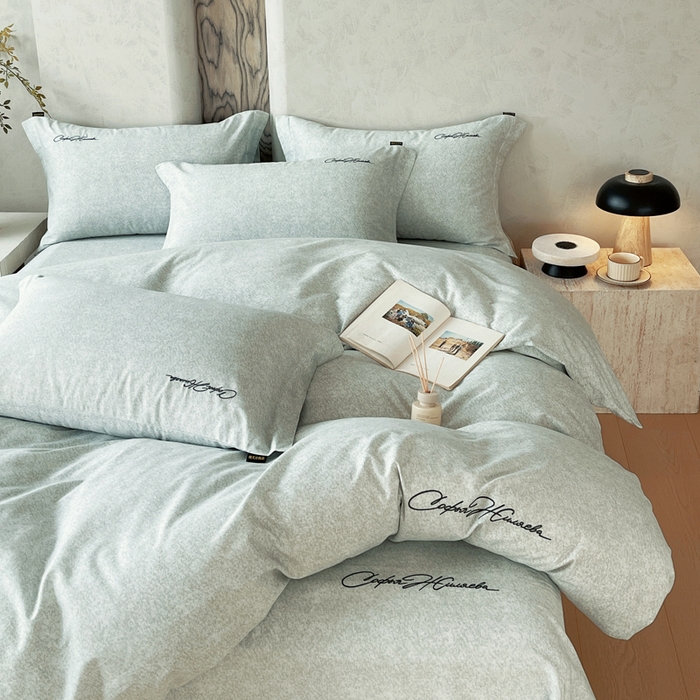 91家纺网 家纺一手货源 找家纺 春皖家纺 2026春夏新款天丝棉刺绣四件套 曼妮-绿萝纱