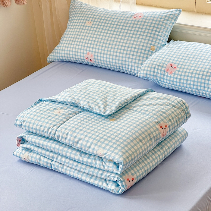 91家纺网 家纺一手货源 找家纺 （总）梦舒阳家纺 2026新款仿棉夏凉被古法水洗棉夏被空调被跑量款