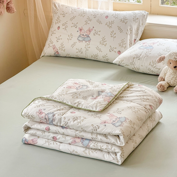 91家纺网 家纺一手货源 找家纺 （总）梦舒阳家纺 2026新款仿棉夏凉被古法水洗棉夏被空调被跑量款