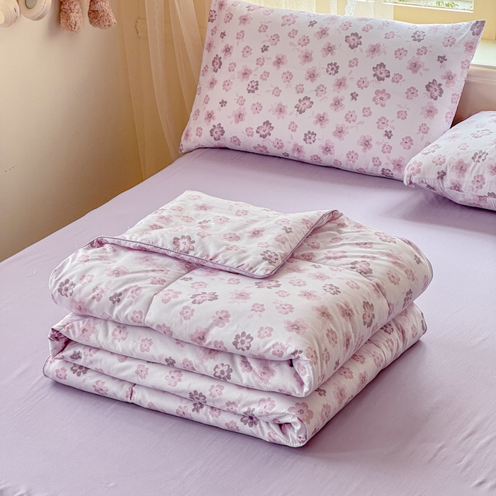 91家纺网 家纺一手货源 找家纺 （总）梦舒阳家纺 2026新款仿棉夏凉被古法水洗棉夏被空调被跑量款