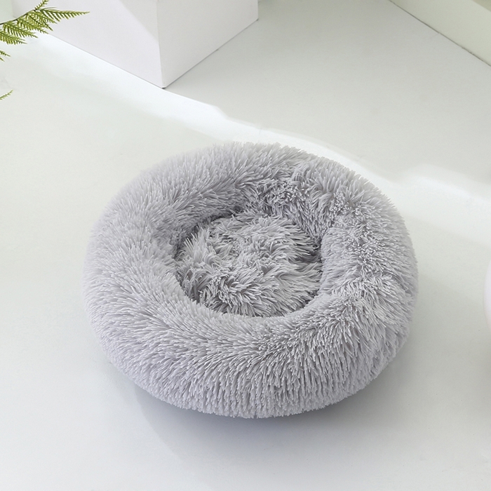 永光家居 2026新款甜甜圈宠物窝猫窝狗窝四季通用猫咪用品狗狗用品 灰色 50x50cm