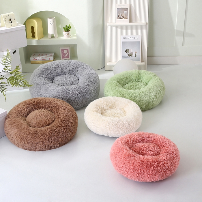 91家纺网 家纺一手货源 找家纺 永光家居 2026新款甜甜圈宠物窝猫窝狗窝四季通用猫咪用品狗狗用品 组合图仅供展示-不可下单 60x60cm