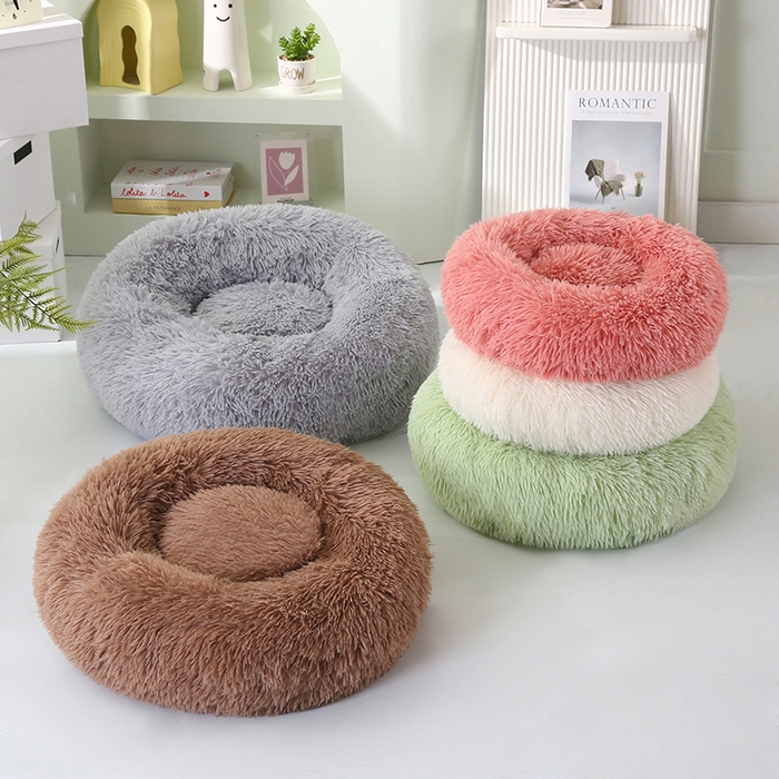 91家纺网 家纺一手货源 找家纺 永光家居 2026新款甜甜圈宠物窝猫窝狗窝四季通用猫咪用品狗狗用品 组合图仅供展示-不可下单 40x40cm