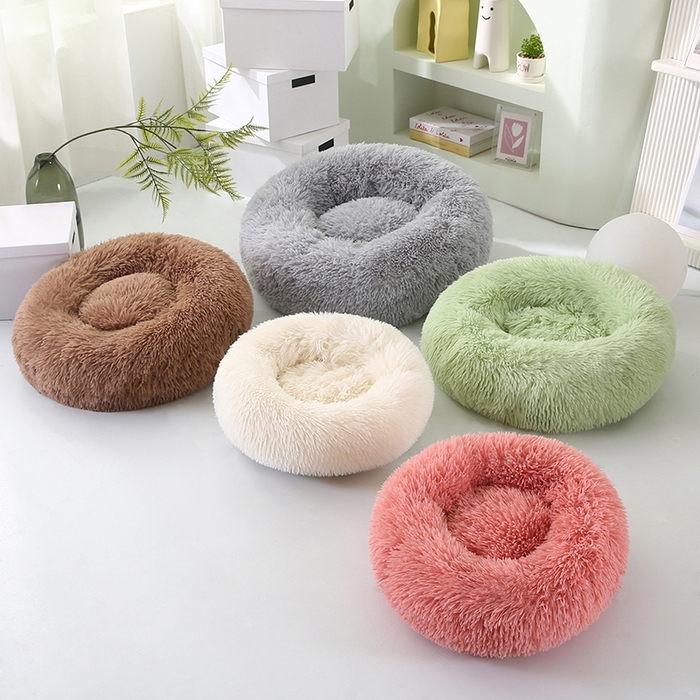 91家纺网 家纺一手货源 找家纺 永光家居 2026新款甜甜圈宠物窝猫窝狗窝四季通用猫咪用品狗狗用品 组合图仅供展示-不可下单 50x50cm