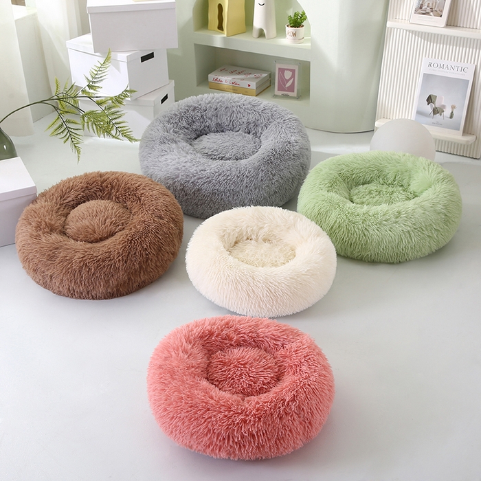 91家纺网 家纺一手货源 找家纺 永光家居 2026新款甜甜圈宠物窝猫窝狗窝四季通用猫咪用品狗狗用品 组合图仅供展示-不可下单 50x50cm