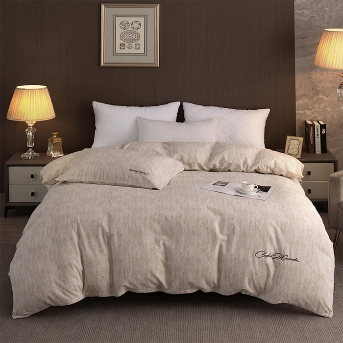 春皖家纺 2026春夏新款天丝棉刺绣单被套 被套单件 亮绮黄