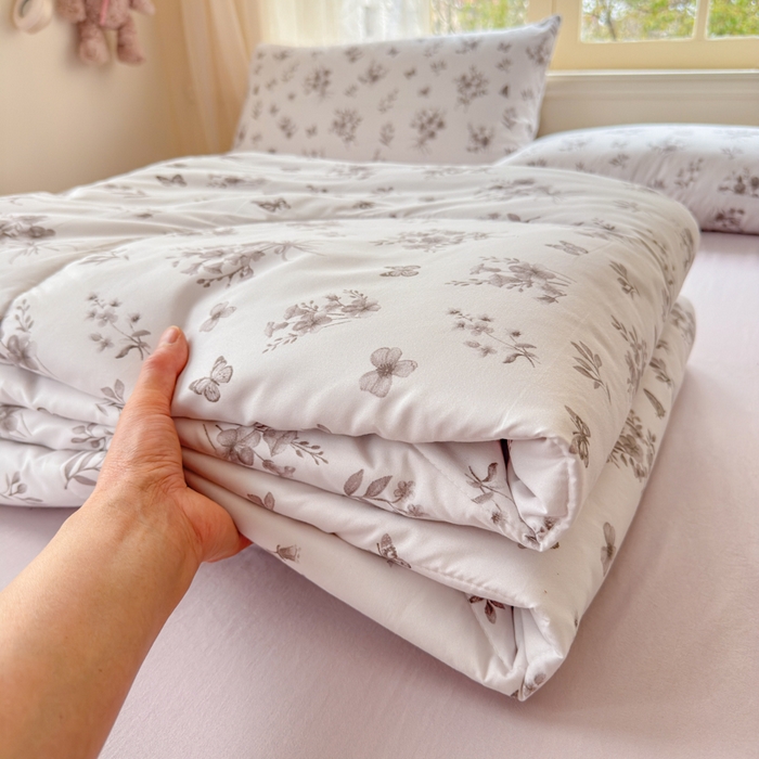 91家纺网 家纺一手货源 找家纺 梦舒阳家纺 2026新款仿棉夏凉被古法水洗棉夏被空调被跑量款 水墨花