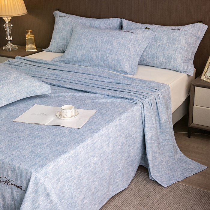 91家纺网 家纺一手货源 找家纺 （总）春皖家纺 2026春夏新款天丝棉刺绣单床单 床单单件