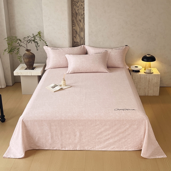 91家纺网 家纺一手货源 找家纺 （总）春皖家纺 2026春夏新款天丝棉刺绣单床单 床单单件