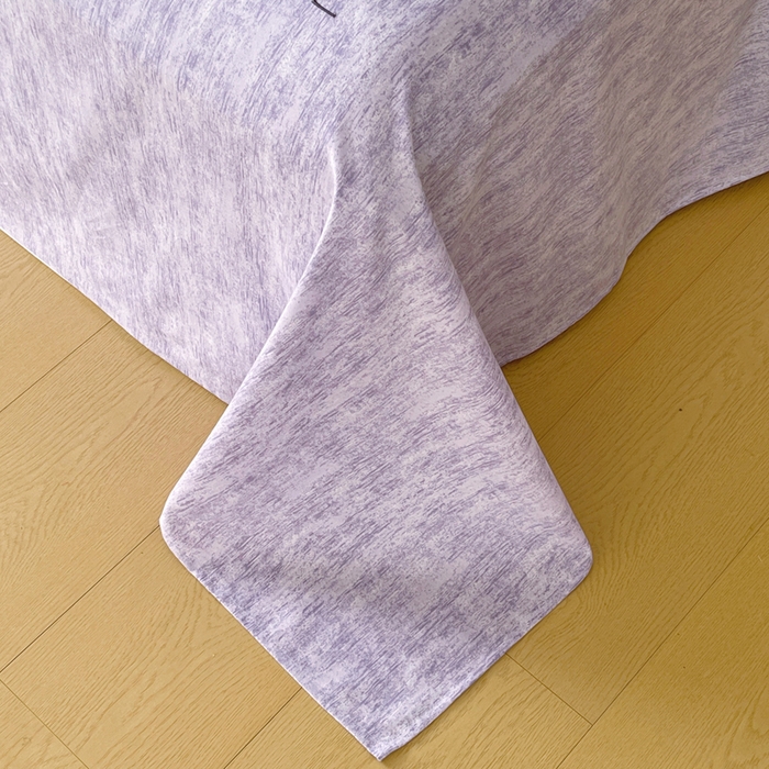 91家纺网 家纺一手货源 找家纺 春皖家纺 2026春夏新款天丝棉刺绣单床单 床单单件 曼妮-紫