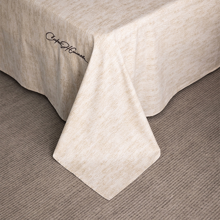 91家纺网 家纺一手货源 找家纺 春皖家纺 2026春夏新款天丝棉刺绣单床单 床单单件 亮绮黄