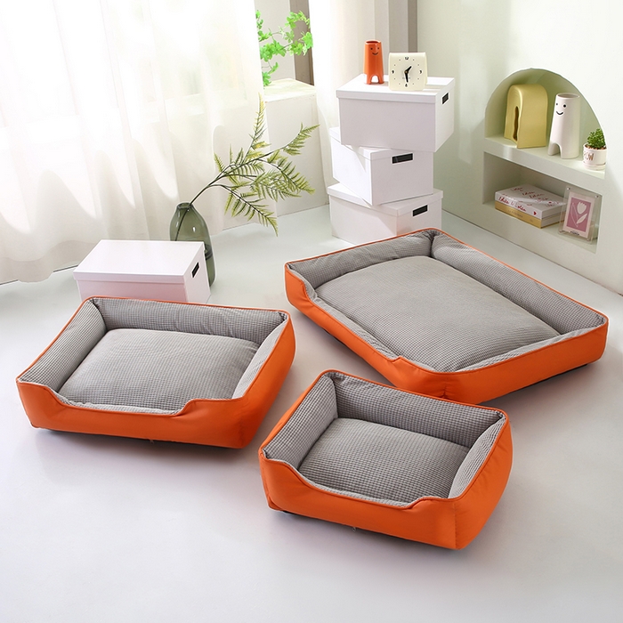 91家纺网 家纺一手货源 找家纺 永光家居 2026新款猫抓皮宠物窝可拆卸猫窝狗窝四季通用猫咪用品狗狗用品 橙 40x50cm