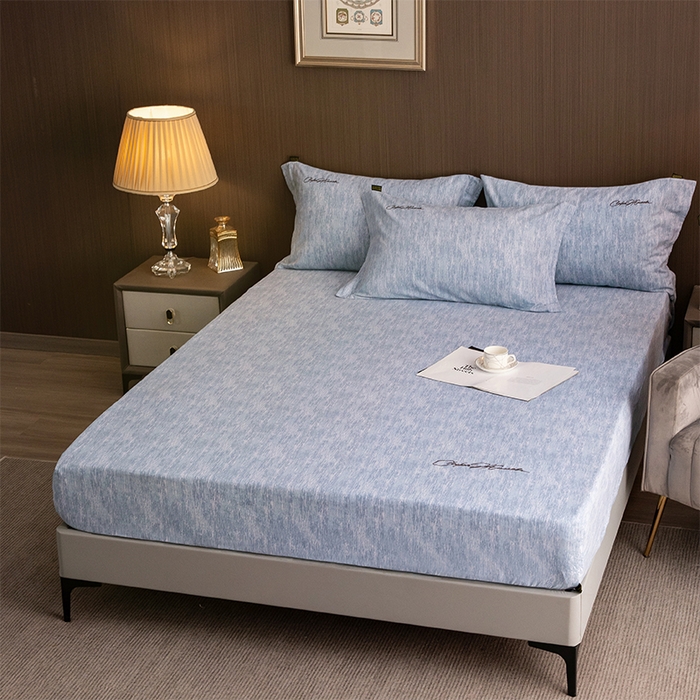 91家纺网 家纺一手货源 找家纺 （总）春皖家纺 2026春夏新款天丝棉刺绣单床笠 床笠单件