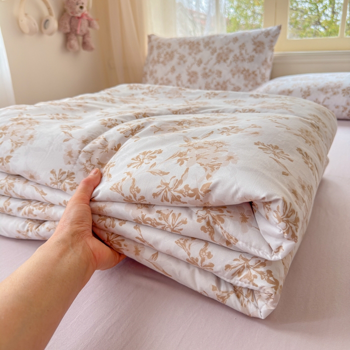 91家纺网 家纺一手货源 找家纺 梦舒阳家纺 2026新款仿棉夏凉被古法水洗棉夏被空调被跑量款 枝叶