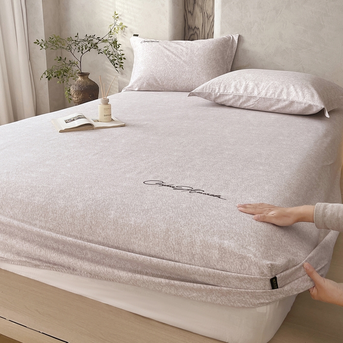 91家纺网 家纺一手货源 找家纺 （总）春皖家纺 2026春夏新款天丝棉刺绣单床笠 床笠单件