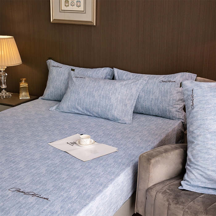 91家纺网 家纺一手货源 找家纺 （总）春皖家纺 2026春夏新款天丝棉刺绣单床笠 床笠单件