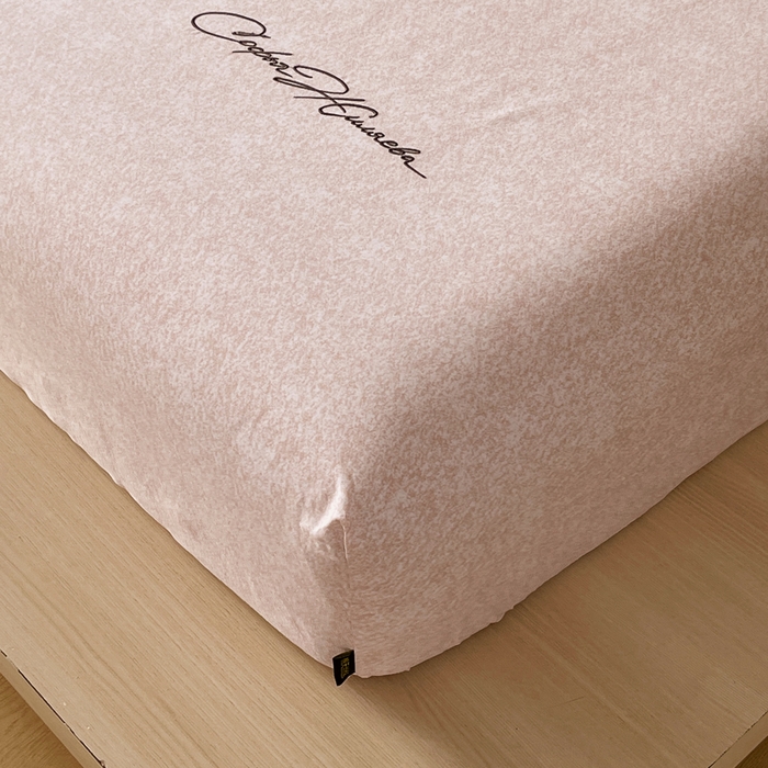 91家纺网 家纺一手货源 找家纺 春皖家纺 2026春夏新款天丝棉刺绣单床笠 床笠单件 曼妮-贝壳色