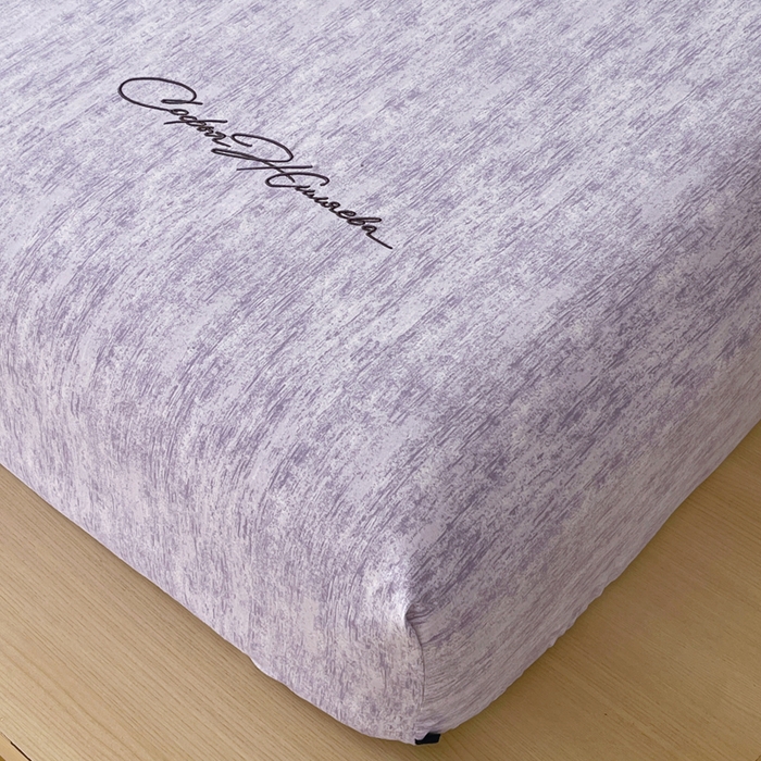 91家纺网 家纺一手货源 找家纺 春皖家纺 2026春夏新款天丝棉刺绣单床笠 床笠单件 曼妮-紫