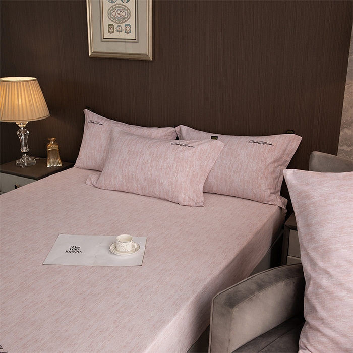 91家纺网 家纺一手货源 找家纺 春皖家纺 2026春夏新款天丝棉刺绣单床笠 床笠单件 樱绮丝