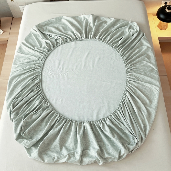 91家纺网 家纺一手货源 找家纺 春皖家纺 2026春夏新款天丝棉刺绣单床笠 床笠单件 曼妮-绿萝纱