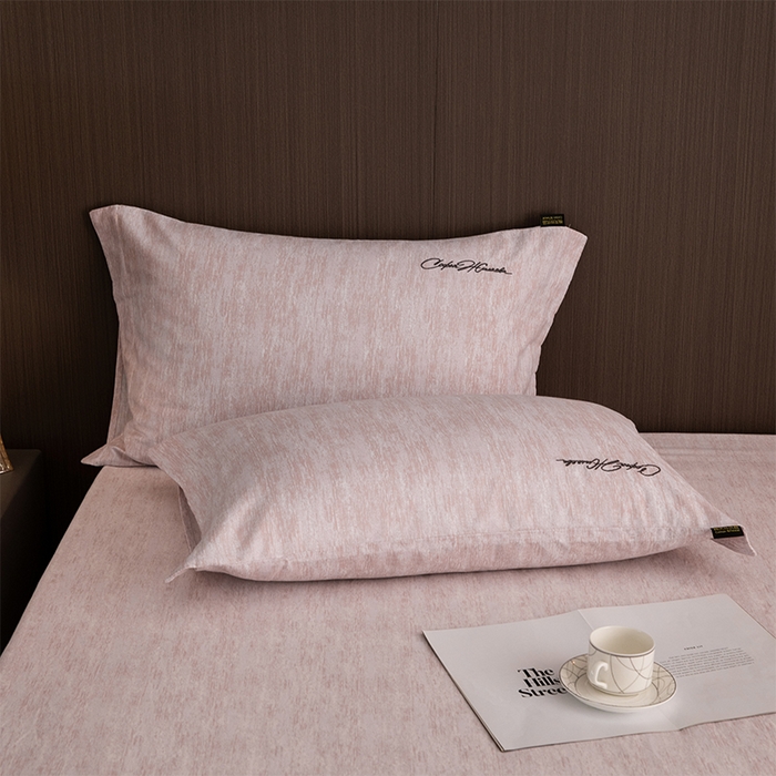 91家纺网 家纺一手货源 找家纺 春皖家纺 2026春夏新款天丝棉刺绣单枕套 枕套单件 樱绮丝