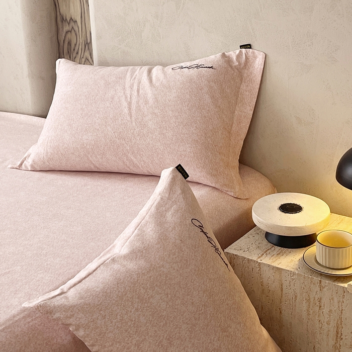 91家纺网 家纺一手货源 找家纺 春皖家纺 2026春夏新款天丝棉刺绣单枕套 枕套单件 曼妮-贝壳色