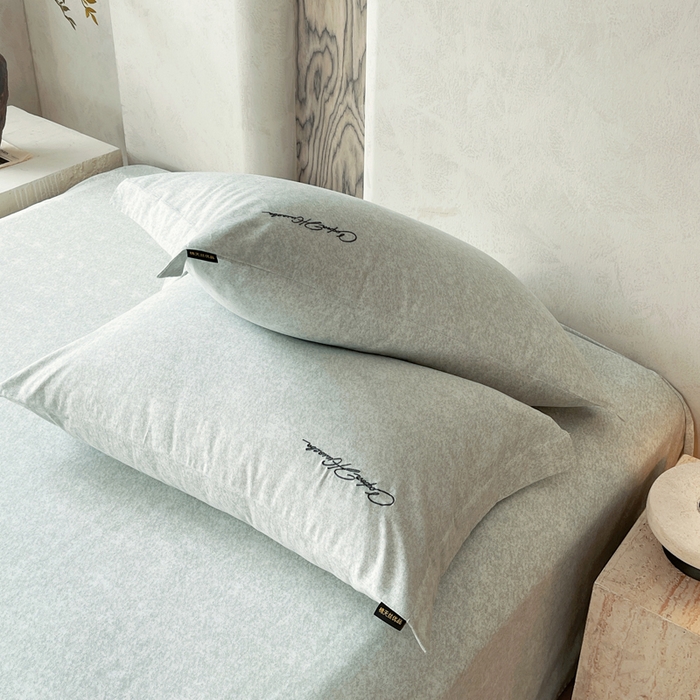 91家纺网 家纺一手货源 找家纺 春皖家纺 2026春夏新款天丝棉刺绣单枕套 枕套单件 曼妮-绿萝纱