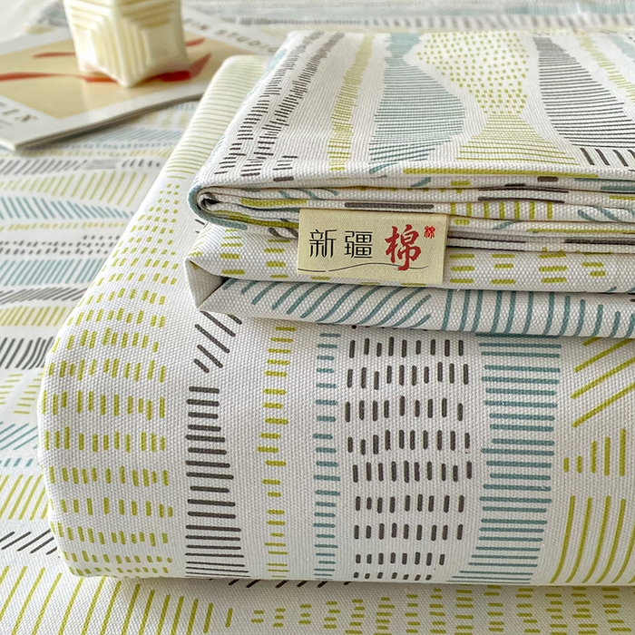 91家纺网 家纺一手货源 找家纺 棉乐町家居 2026春夏新款100%全棉纯棉老粗布床单凉席席子 卡罗拉