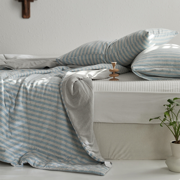 91家纺网 家纺一手货源 找家纺 （总）春皖家纺 （提供买家秀）2026新款A类全棉针织凉感夏被