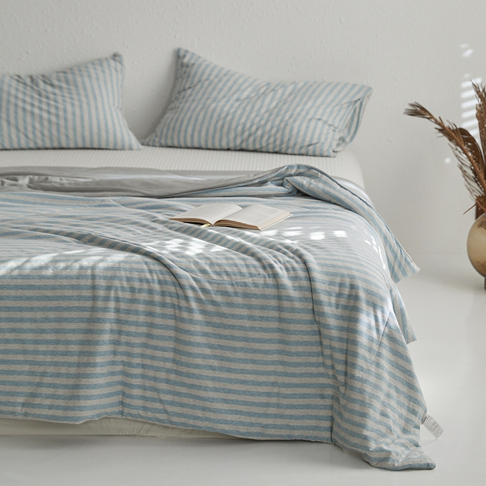 91家纺网 家纺一手货源 找家纺 （总）春皖家纺 （提供买家秀）2026新款A类全棉针织凉感夏被