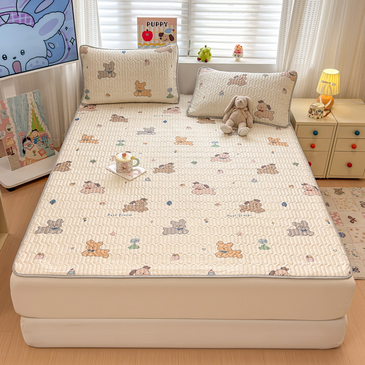 91家纺网 家纺一手货源 找家纺 （总）慕尚家纺 2026新款乳胶凉席夏被空调被夏凉被套装组合