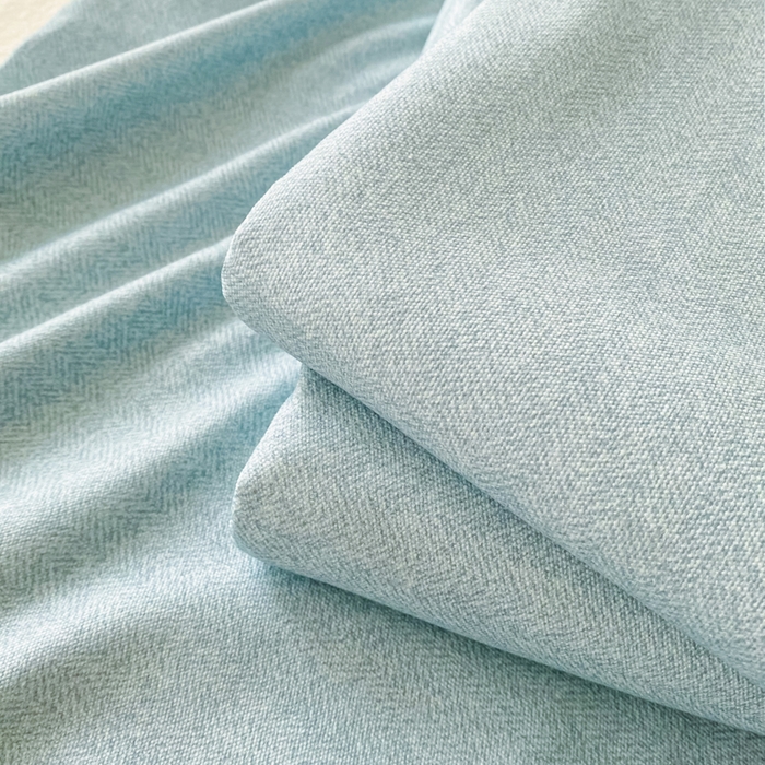 91家纺网 家纺一手货源 找家纺 棉乐町家居 2026春夏新款100%全棉纯棉老粗布床单凉席席子 蓝调