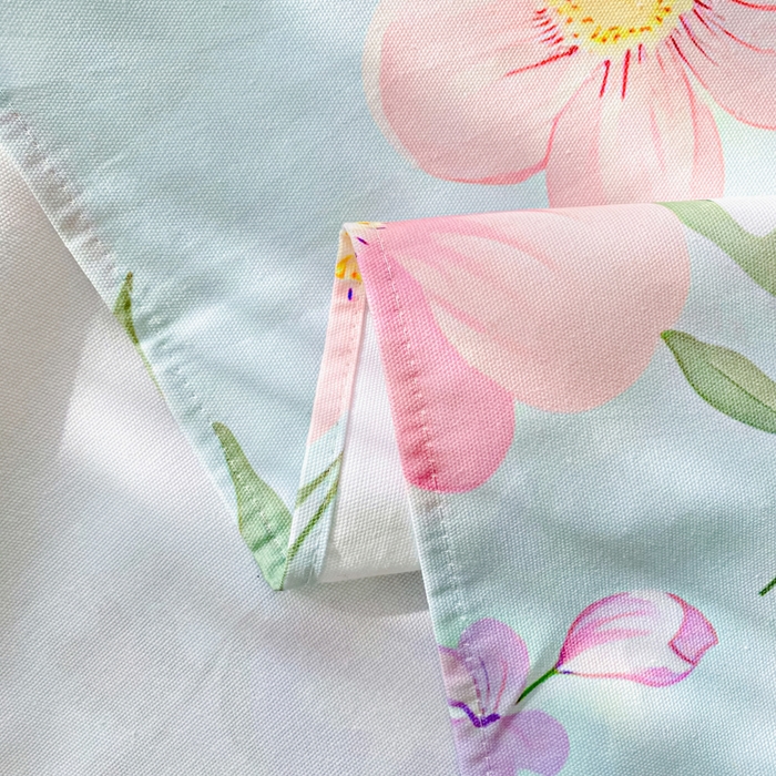 91家纺网 家纺一手货源 找家纺 棉乐町家居 2026春夏新款100%全棉纯棉老粗布床单凉席席子 花海