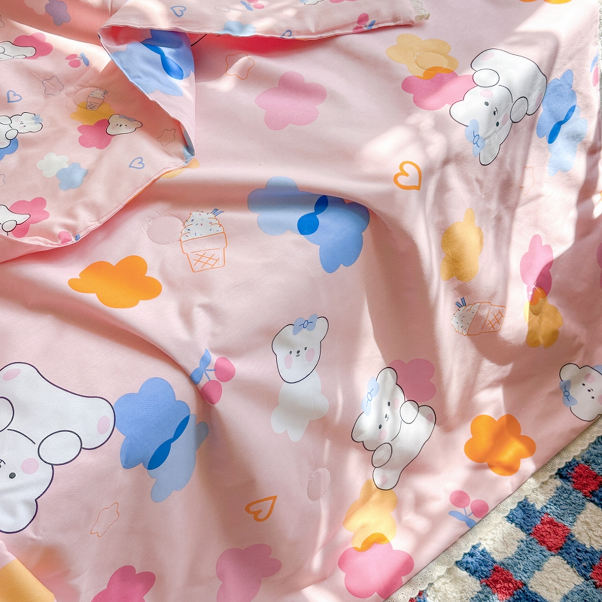 91家纺网 家纺一手货源 找家纺 （总）春妮家纺 2026新款全棉花边儿童幼儿园小被子夏被空调被夏凉被