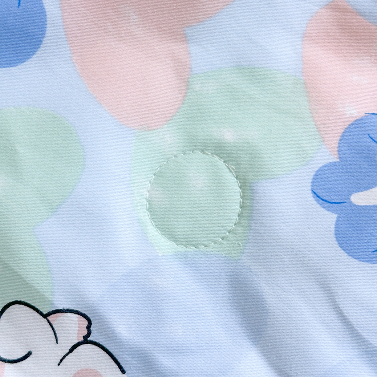 91家纺网 家纺一手货源 找家纺 春妮家纺 2026新款全棉花边儿童幼儿园小被子夏被空调被夏凉被 欢声笑语