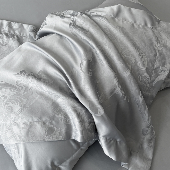 91家纺网 家纺一手货源 找家纺 （总）金牛座家纺 2026春夏新款高精密大花位贡缎提花四件套-赫拉