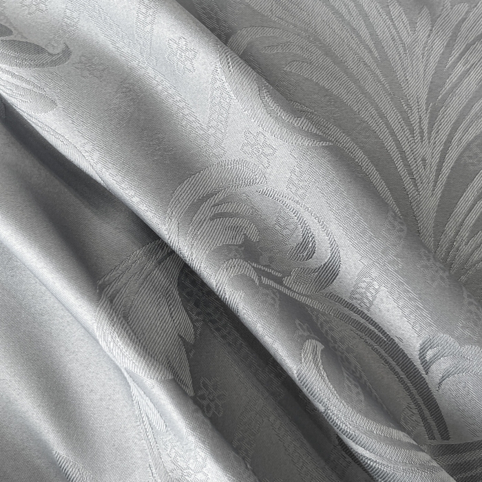 91家纺网 家纺一手货源 找家纺 金牛座家纺 2026春夏新款高精密大花位贡缎提花四件套-赫拉 赫拉-高级灰