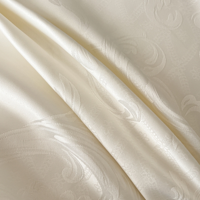 91家纺网 家纺一手货源 找家纺 金牛座家纺 2026春夏新款高精密大花位贡缎提花四件套-赫拉 赫拉-奶白