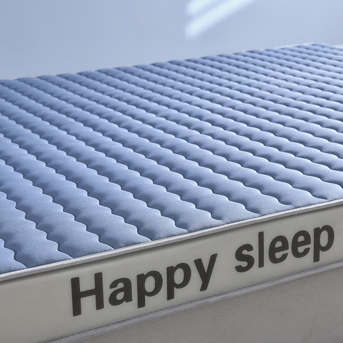 91家纺网 家纺一手货源 找家纺 顺发床垫 2026新款牛奶丝乳胶抗压棉床垫 H熊--蓝-6cm