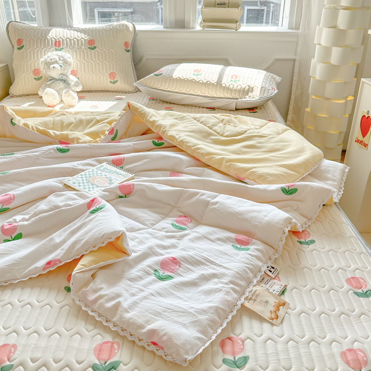 91家纺网 家纺一手货源 找家纺 （总）慕尚家纺 2026新款乳胶凉席夏被空调被夏凉被套装组合